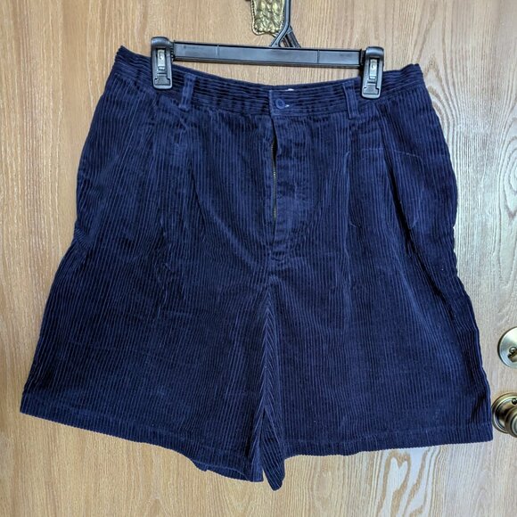 Cape Isle Knitters Blue Corduroy Shorts - Picture 1 of 5